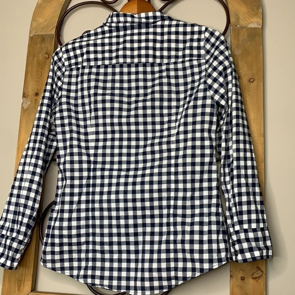 J Crew Checkered Long Sleeve Button Down Shirt